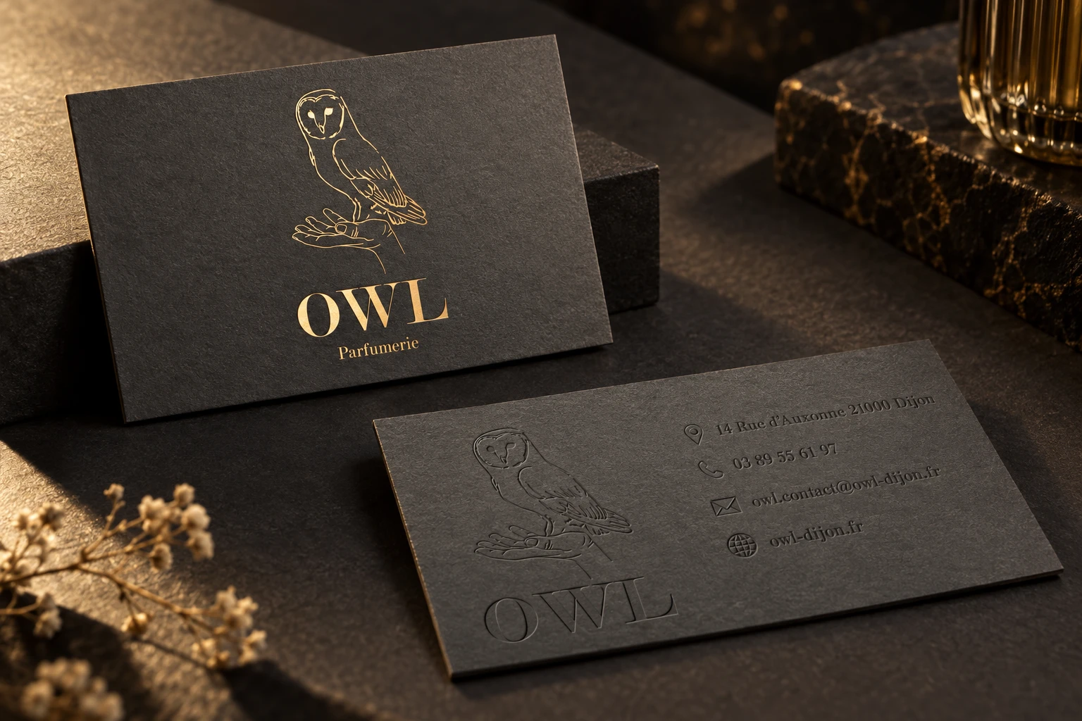 OWL — Parfumerie — Conception graphique & préparation print